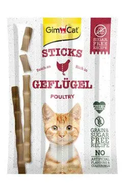 Gimcat pochoutka sticks drůbež játra 4ks