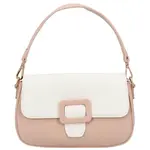 Dámská koženková crossbody kabelka Rainbow, růžová