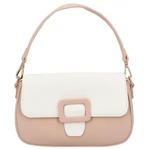 Dámská koženková crossbody kabelka Rainbow, růžová