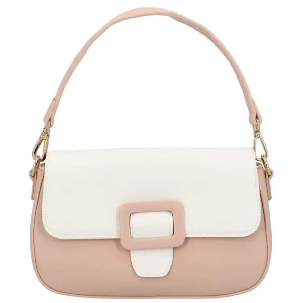 Dámská koženková crossbody kabelka Rainbow, růžová