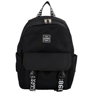 Stylový městský látkový batoh Miško, černá