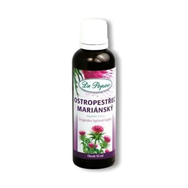 Dr. Popov Ostropestřec mariánský bylinné kapky 50 ml