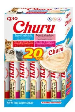 Churu Cat Box Tuna Seafood Variety 20x14g