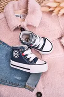 BIG STAR SHOES Detské vysoké tenisky s veľkou hviezdou