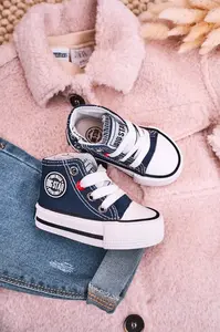 BIG STAR SHOES Detské vysoké tenisky s veľkou hviezdou