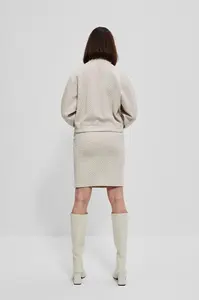 Sukňa s reliéfnym vzorom káblov