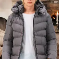 M8659 DEWBERRY MEN'S COAT-PLAIN ANTHRACITE