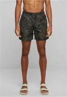 Palm/olive swim shorts