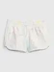 Biele dievčenské šortky s pružným pásom GAP