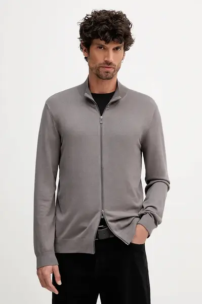 Kardigan Armani Exchange pánský, šedá barva, XM001279 AF10454