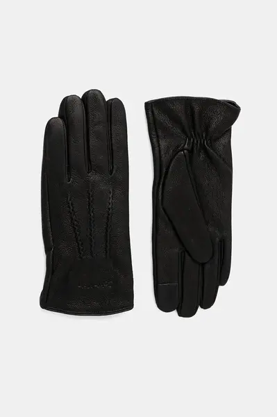 Kožené rukavice Calvin Klein