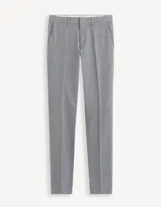 Šedé pánske chino nohavice Celio Gosi