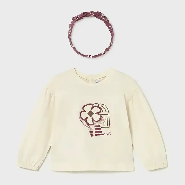 Bavlnené tričko s dlhým rukávom Mayoral