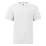 White children's t-shirt in combed cotton Fruit of the Loom