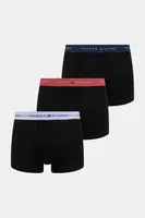 Boxerky Tommy Hilfiger 3-pack pánské, černá barva, UM0UM02763