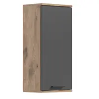 MID.YOU ZÁVĚSNÁ SKŘÍŇKA, šedá, barvy dubu, 37/77/24 cm