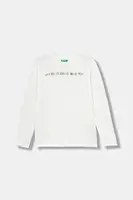 Detská bavlnená košeľa s dlhým rukávom United Colors of Benetton