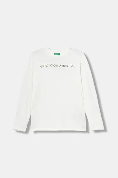 Detská bavlnená košeľa s dlhým rukávom United Colors of Benetton