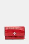Puzdro na karty Tory Burch Kira Croc Flap Card