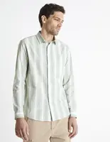 Celio Cotton Shirt Bastripes - Men