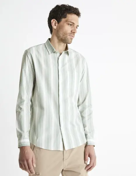 Celio Cotton Shirt Bastripes - Men