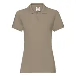 Khaki women's Polo Fruit of the Loom