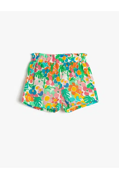 Koton Shorts Floral Elastic Waist