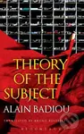 Theory of the Subject - Alain Badiou - kniha z kategorie Filozofie