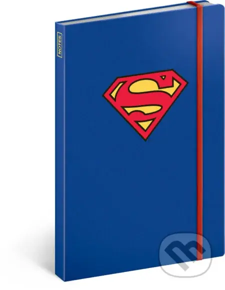 Notes Superman – Symbol (linkovaný s gumičkou na uzavření)