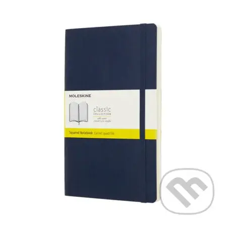 Moleskine - zápisník tmavomodrý (stredný, štvorčekovaný)