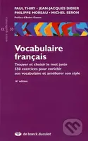 Vocabulaire français (Trouver et choisir le mot juste) - kniha z kategorie Jazykové učebnice a slovníky