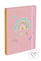 Dosky na školské zošity Baagl Dúha - ružové (A4)