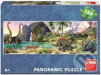 Dinosauři u jezera - puzzle z kategorie 60 - 300 dílků
