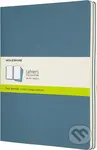 Moleskine - sada 3 zošitov (modré) (veľké, čisté)