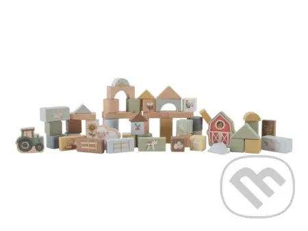 Kocky drevené v tube Farma - hra z kategorie Stavebnice