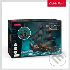 Puzzle 3D Queen Anne’s Revenge - puzzle z kategorie 3D puzzle