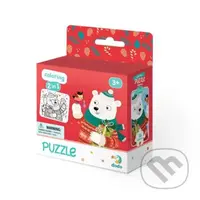 Vánoční medvěd - puzzle z kategorie 15 - 60 dílků