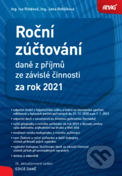 Roční zúčtování (daně z příjmů ze závislé činnosti za rok 2021) - kniha z kategorie Účetnictví a daně