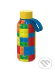 Quokka Nerezová termoláhev Solid Kids s poutkem: Color Bricks 330ml