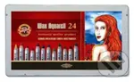 Koh-i-noor pastelky WAX AQUARELL souprava 24 ks doplněná o štětec, ořezávátko a grafitovou tužku v plechové lrabičce