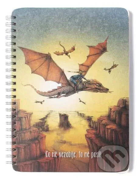 Kroužkový blok A5 Co mě nezabije, to mě posílí - čistý