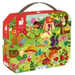 Janod Puzzle v kufříku Zahrada 36 ks
