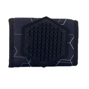 PIXIE CREW Peněženka, černá, Hexa, 50 pixelů mix