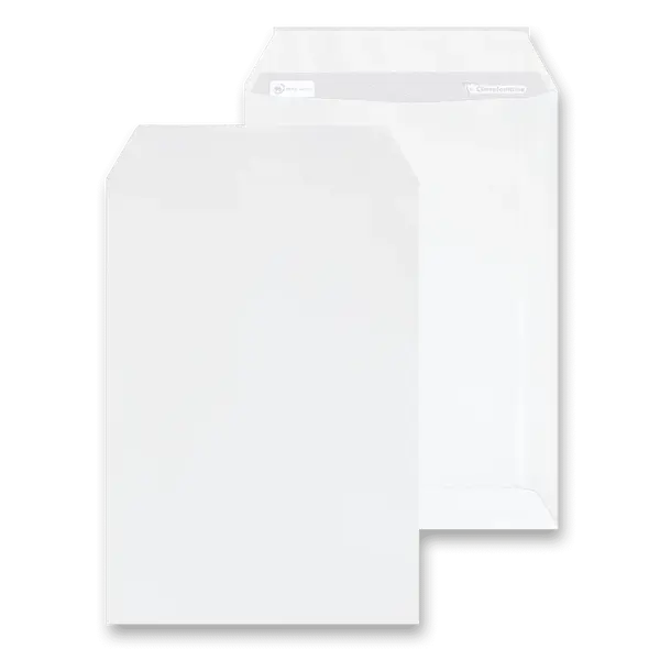 Bílá obálka Clairefontaine - C4, samolepicí, bez okénka