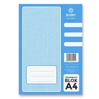 Lepený blok Bobo blok - A4, čistý, 50 listů