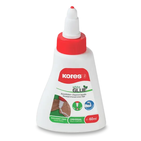 Tekuté disperzní lepidlo Kores White glue - 60 ml