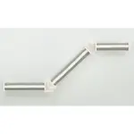 Lezecká sada na stěnu 2, 3 sloupky, 195 x 78 cm, bílá/šedá