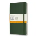 Zápisník Moleskine - měkké desky L, linkovaný, tmavě zelený