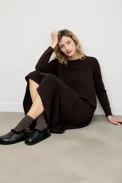 Šaty Answear.LAB hnědá barva, mini