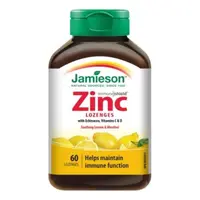 Jamieson Zinek s vitamíny C a D3 pastilky s příchutí citronu 60 pastilek